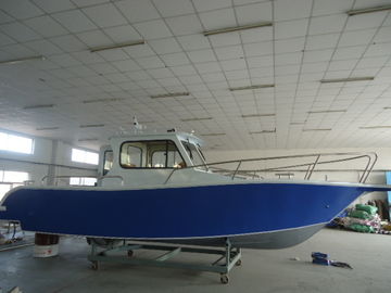 Cina 21ft / 6.25m Aluminium Cuddy Cabin Boat Australia Desain Dengan 4 Rod Holder pemasok