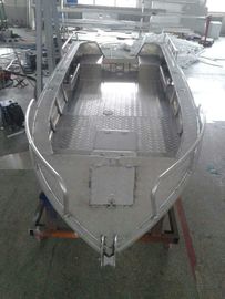 Cina 3.00mm V Type Aluminum Flat Bottom Boats For Fishing , CE Certification pemasok
